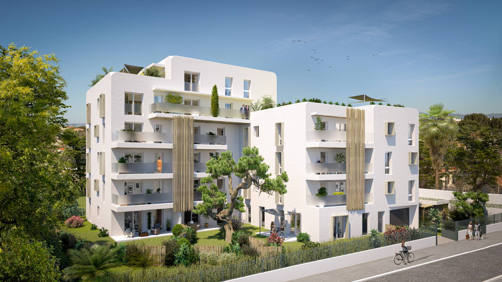 Programme immobilier neuf d'appartements de standing CASA BOHA à Marseille 13008 côté pointe rouge Vieille Chapelle