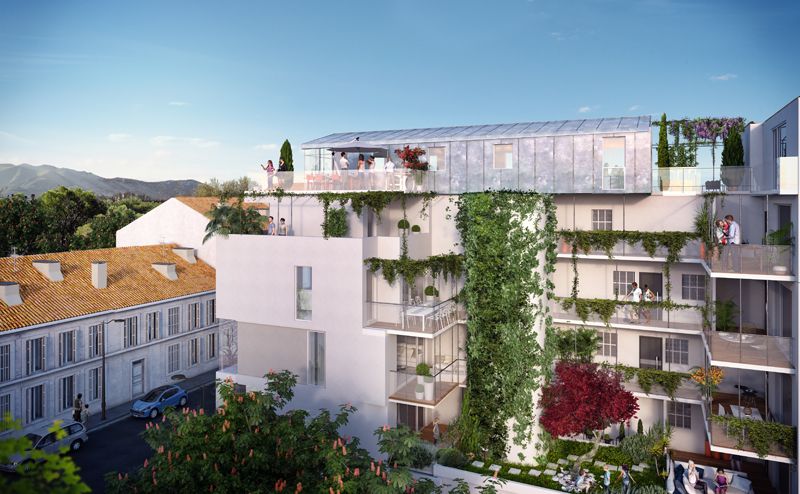 Grand T2 ( loi Pinel ) avec terrasse entre place Sébastopol et 5 avenues dans le 4ème arrondissement de Marseille, Lucia.